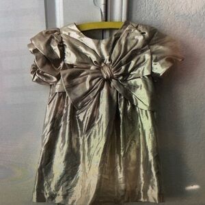 Elegant Gold Kids Formal Dress